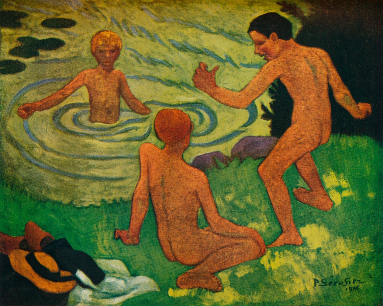 男の子の入浴、1906 作： ポール・セルジエ