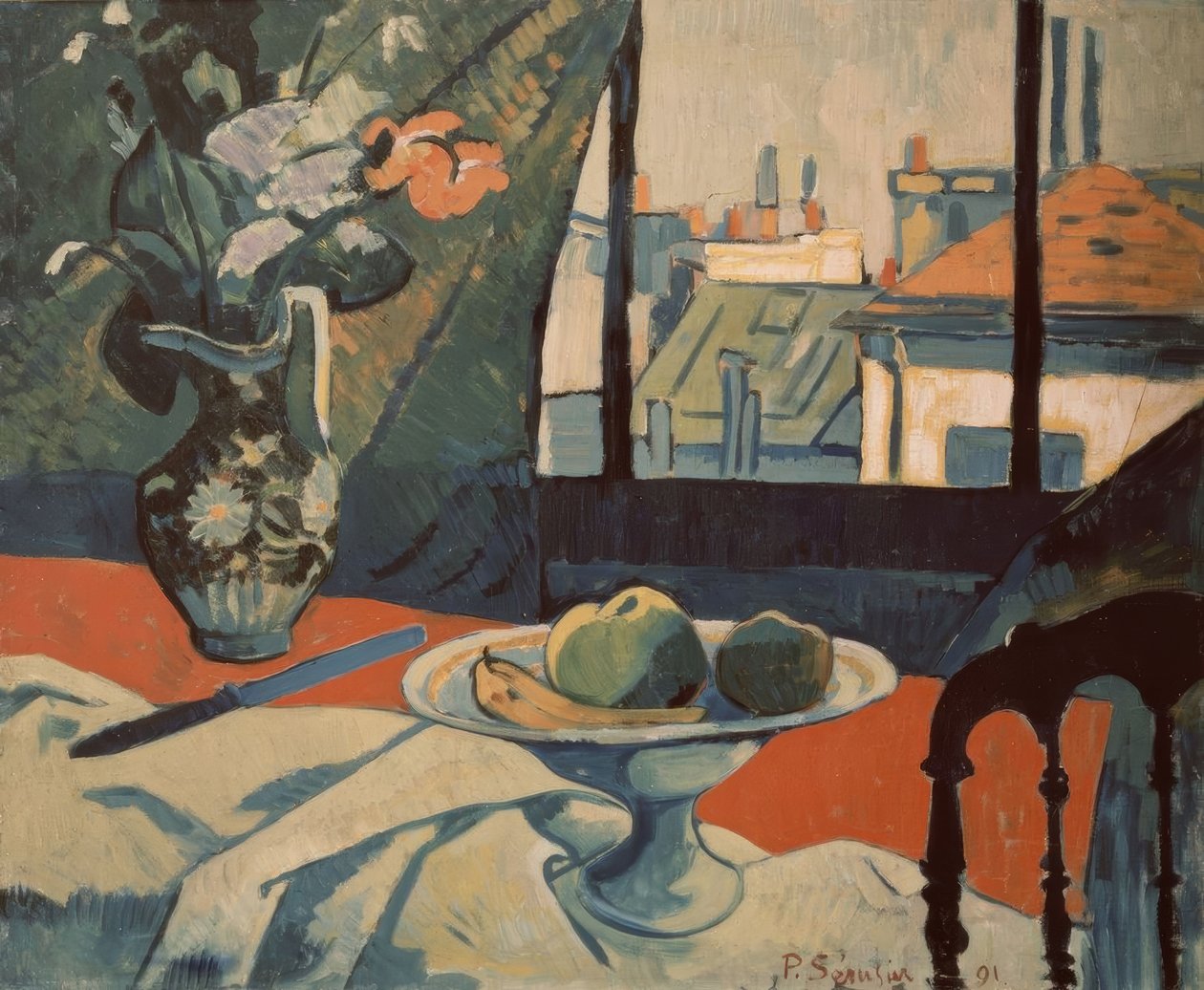静物画-1891-O - L-ナビペインティング 作： ポール・セルジエ