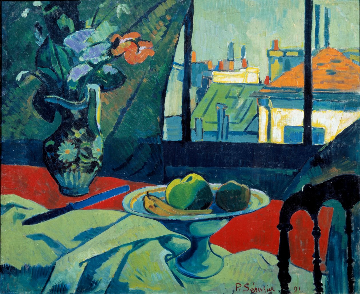 静物画、芸術家の工房 絵画 ポール・セルジエ（1863-1927） 1891年 日。0,6x0,73 m パリ、オルセー美術館 作： ポール・セルジエ