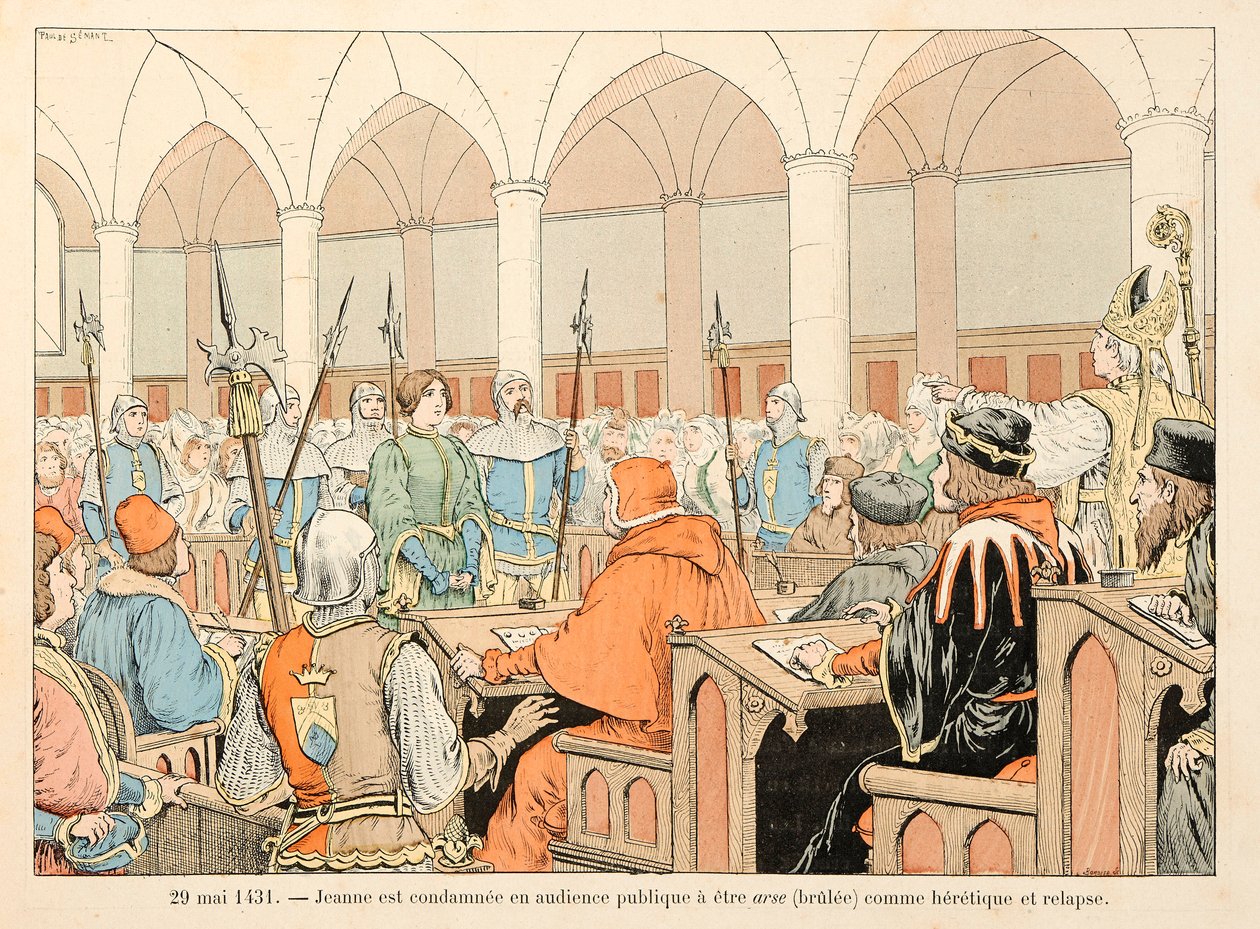 セオドア・カフ著、ポール・デ・セマン（1855-1915）絵の『ジョーン・オブ・アーク』からの引用。5月29日 作： ポール・ド・セマン