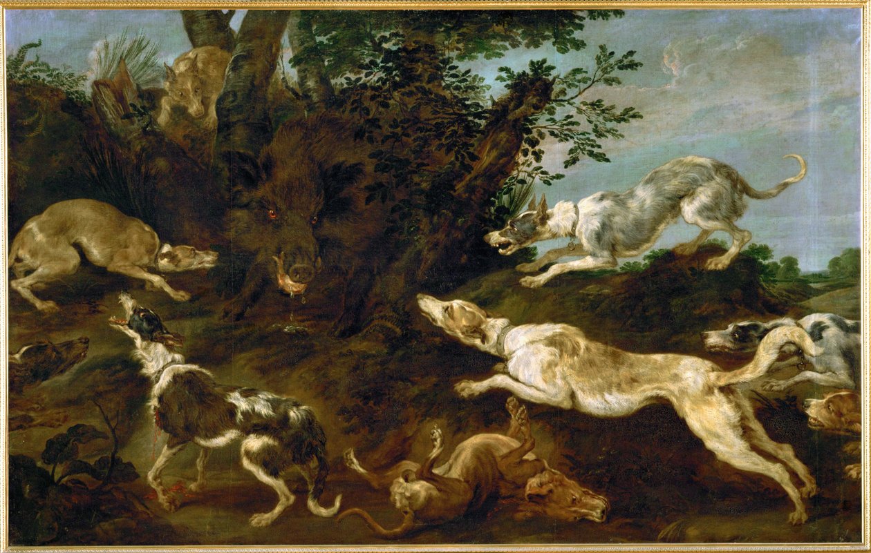 イノシシ狩り 作： ポール・デ・ヴォス