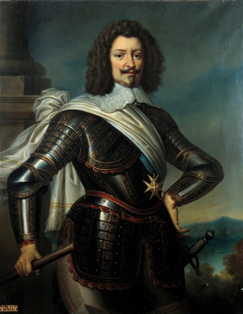 シャルル・ド・ロレーヌ（ジョインヴィル公、ジョワイユーズ公、第4代ギーズ公）の肖像（1571-1640年） アンリ・ド・ギーズの股間の息子 ポーラン・ゲラン（1783-1855年）による絵画 19世紀 日。1,22x0,96 m 作： ポーリン・ジャン・バプティスト・ゲラン