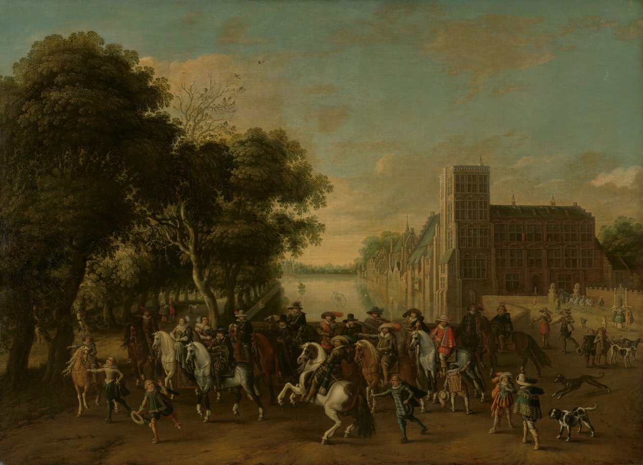 Prince Maurits, accompanied by Prince Frederik Hendrik, Frederick V of Bohemia and his Wife Elizabeth Stuart, and Others, on the Buitenhof, The Hague   1395926   ja       japanese Successfully Translated  Original: Duke John II of Brabant, 1872-1877. Trans 作： パウエルス・ファン・ヒレガート