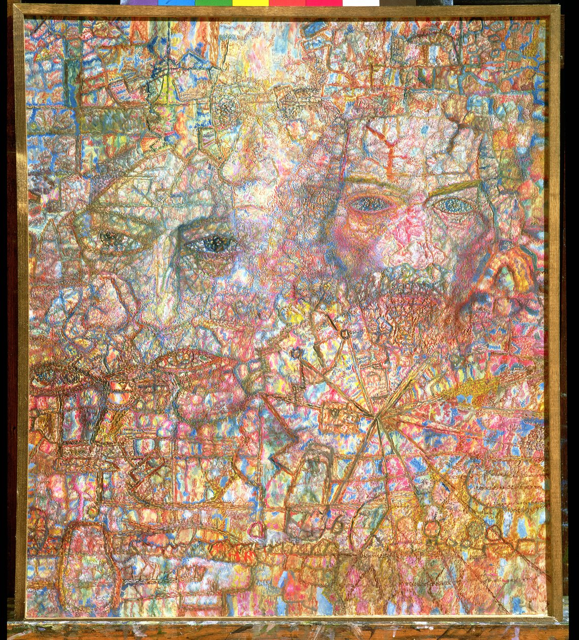 Faces、1940（紙に油彩） 作： パベル・ニコラエヴィチ・フィロノフ