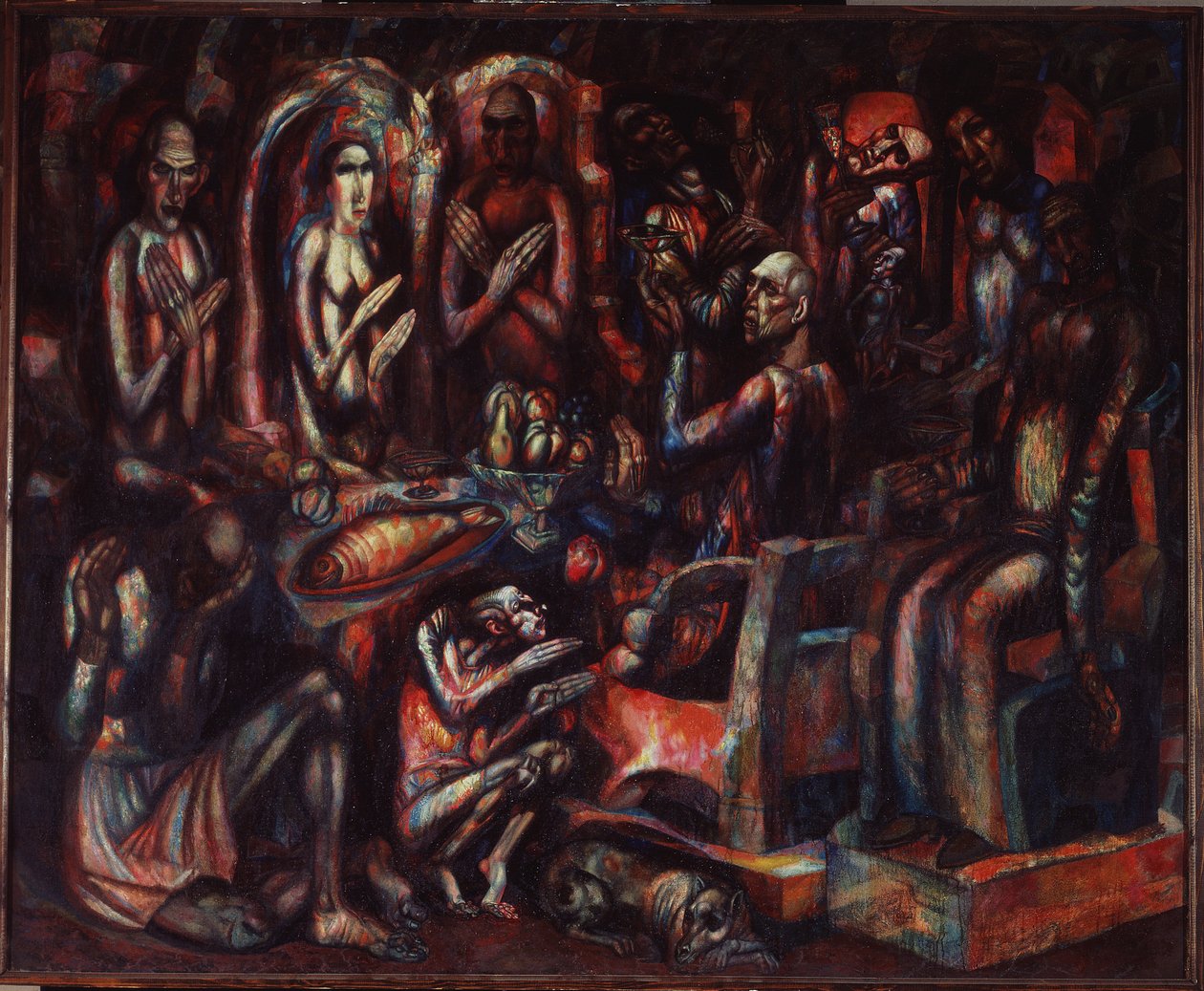 「王の祭り」 パヴェル・ニコライエヴィチ・フィロノフ（1883-1941）の絵画 1913年 サンクトペテルブルクの国立ロシア博物館 作： パベル・ニコラエヴィチ・フィロノフ
