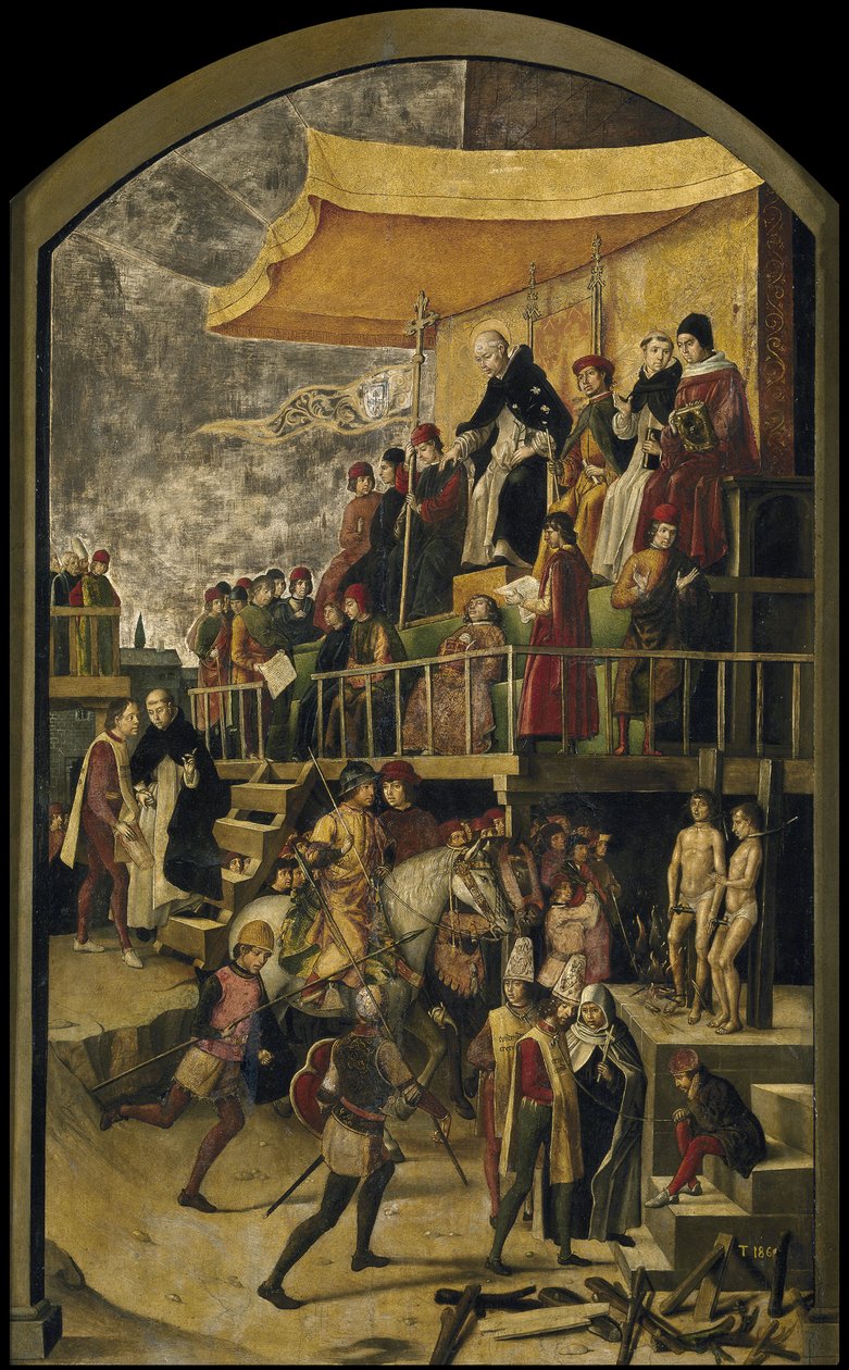 セント・ドミニクがオート・ダ・フェを主宰する。 1495 作： ペドロ・ベルゲーテ