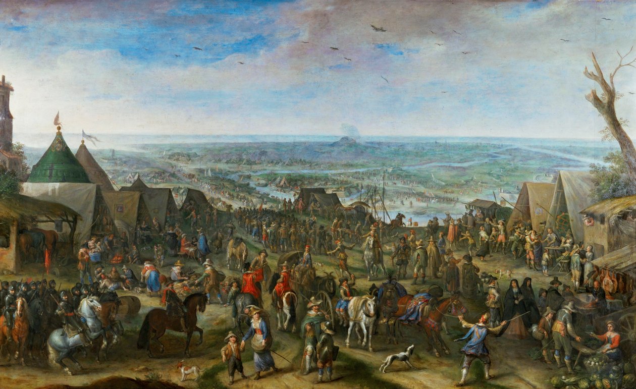 キャンプの兵士たち（銅） 作： ピーター・スナイアーズ