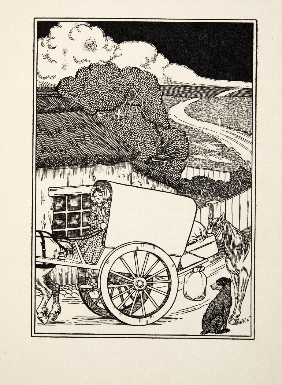 動物の百の逸話、パブからのキャリア犬。 1924 作： パーシー・J・ビリングスハースト