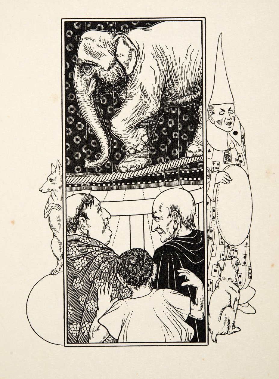 象のロープダンス、動物の百の逸話、パブ。 1924 作： パーシー・J・ビリングスハースト