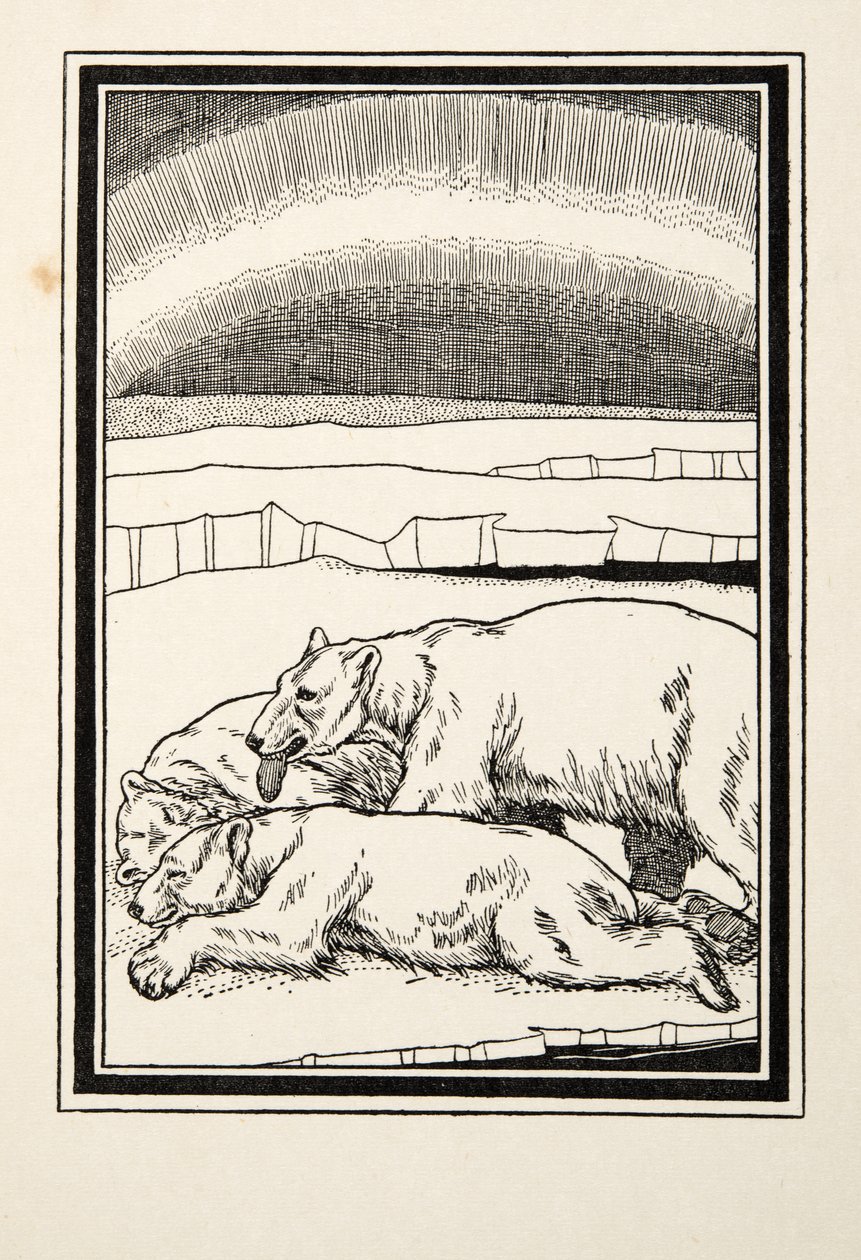 動物の百の逸話、パブからの母性の愛情。 1924 作： パーシー・J・ビリングスハースト