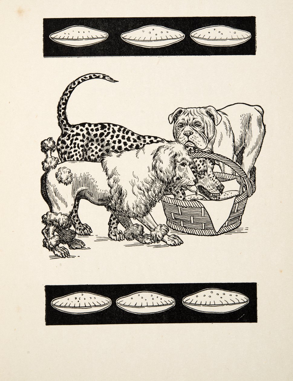 Of Two Evils Choosing the Least, from A Hundred Anecdotes of Animals, pub.1924年（彫刻 作： パーシー・J・ビリングスハースト