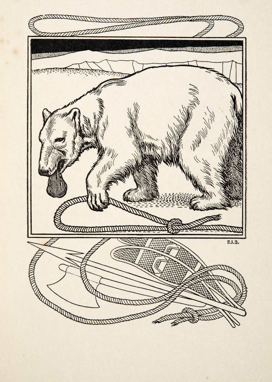 動物の百の逸話、パブからの賢いブルイン。 1924 作： パーシー・J・ビリングスハースト