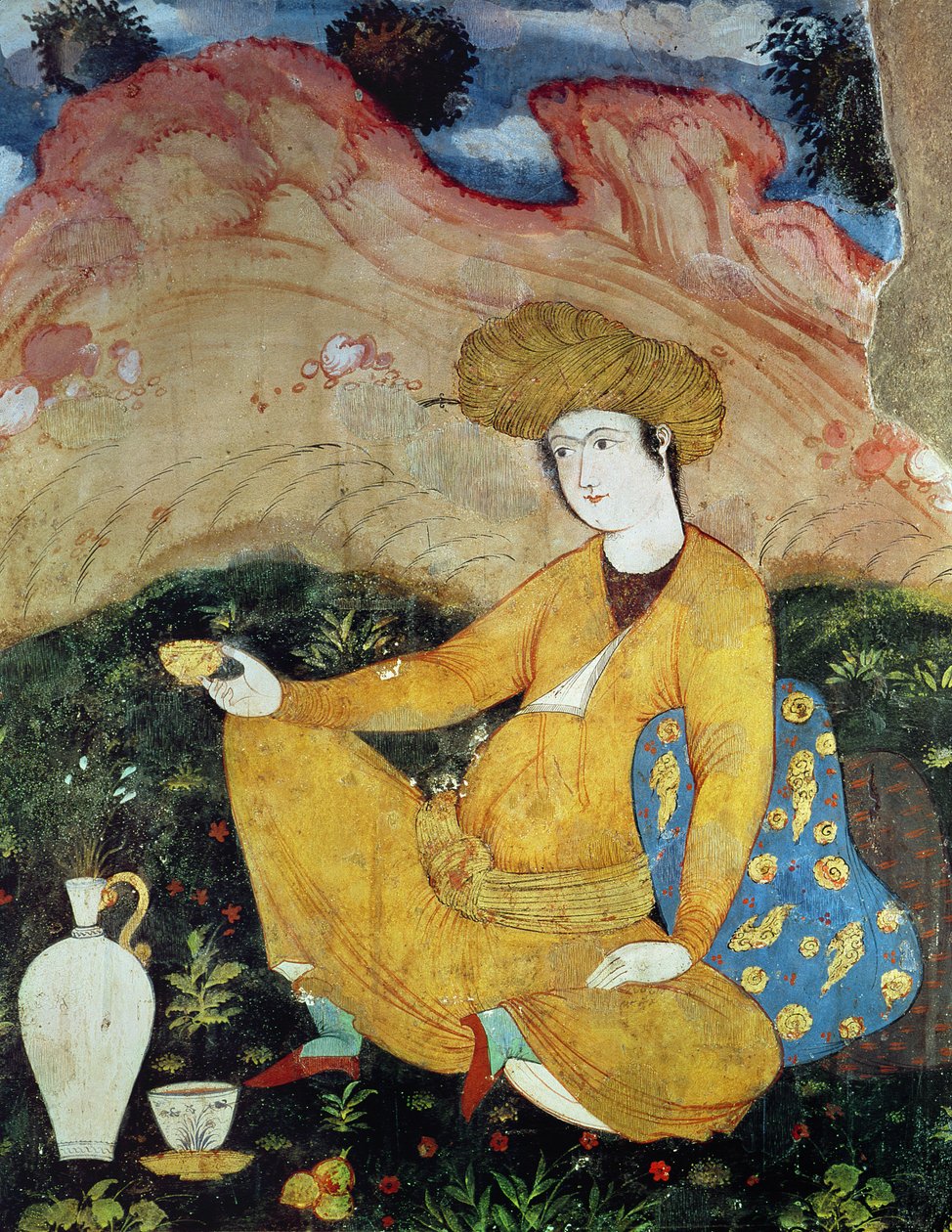 シャー・アッバス1世の裁判所の廷臣（1588-1629） 作： ペルシャ語学校