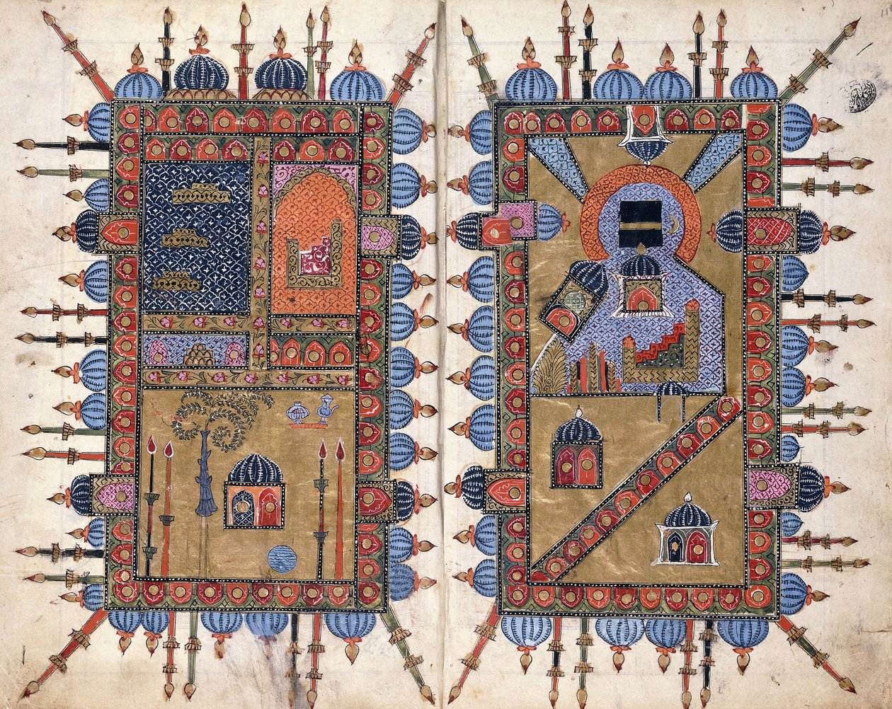"Dala" il al-Khayratの装飾的なダブラー、800年頃 作： ペルシャ語学校