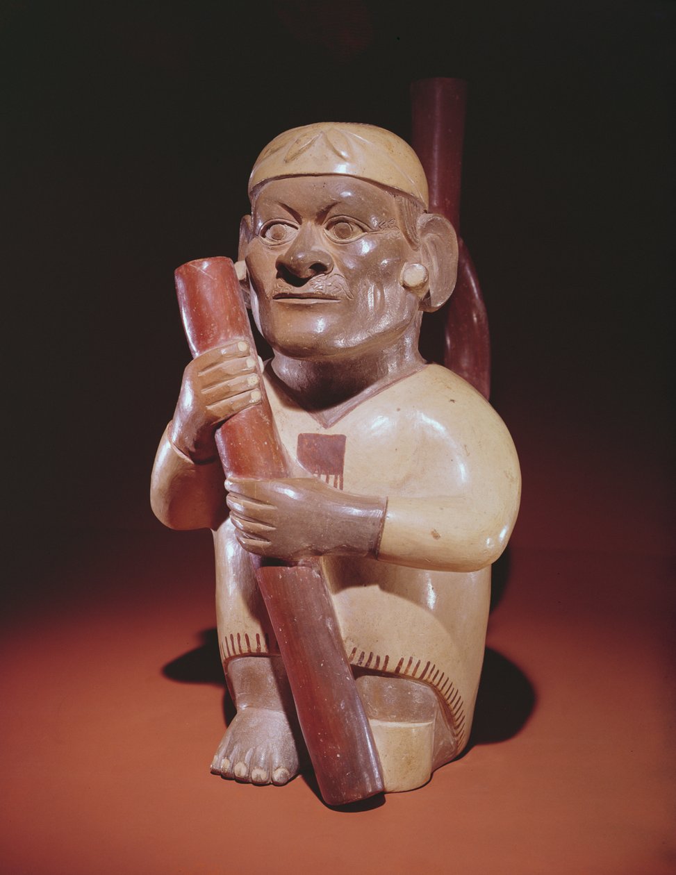 プレコロンブスの男性の彫刻の破片｜プレコロンブスの男性の彫刻の