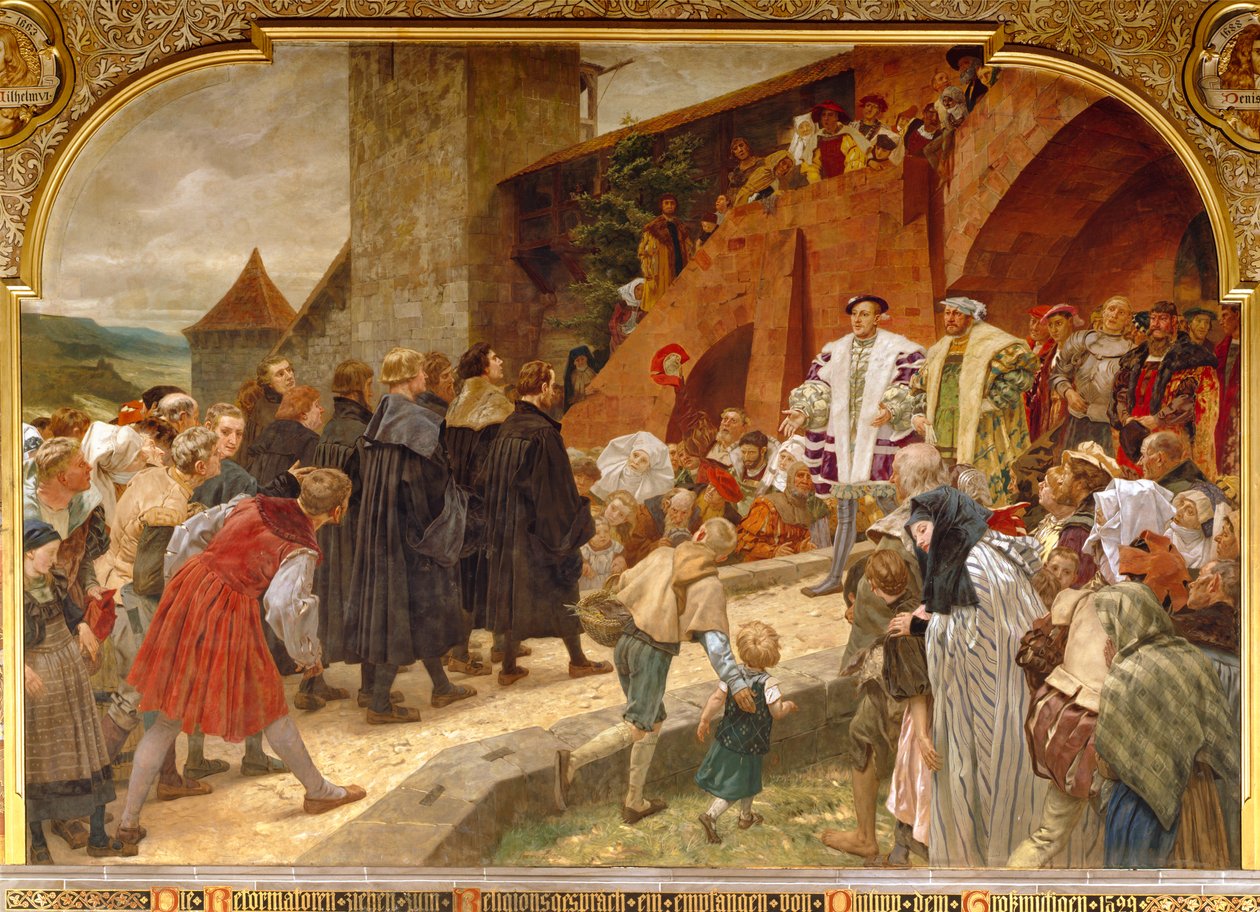 1529年、1903年に宗教論争に改革派を歓迎する大規模なフィリップ 作： ピーター・ヨハン・テオドール・ヤンセン