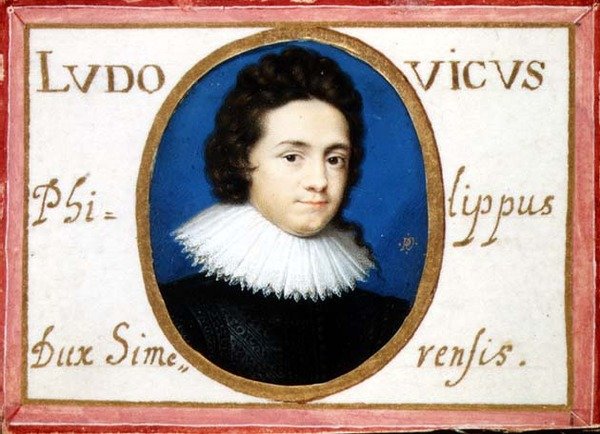 ルートヴィヒフィリップの肖像、ジンクレン公（1611-55） 作： ピーター・オリバー