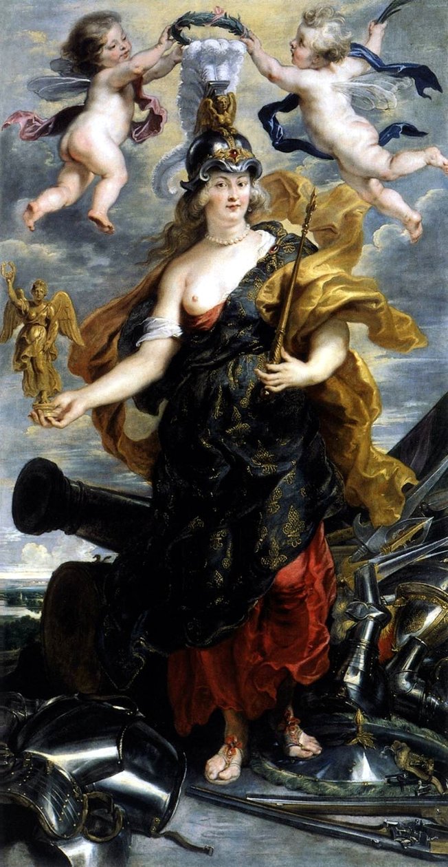勝利の女王のマリーデメディチの肖像画またはベローナのマリーデメディチの肖像画 作： ピーター・ポール・ルーベンス