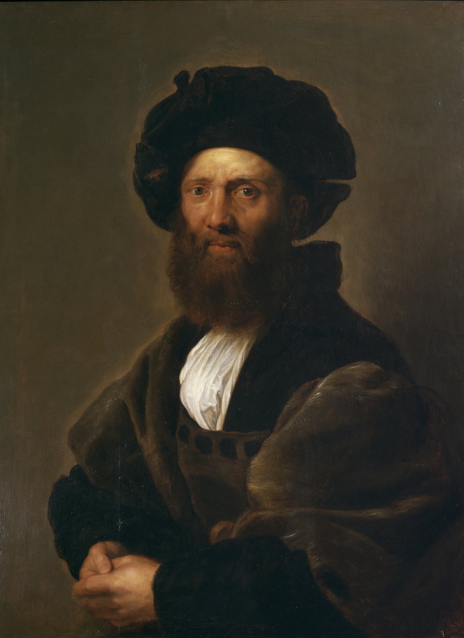 1630年ラファエル後のバルダッサーレカスティリオーネの肖像（21461も参照） 作： ピーター・ポール・ルーベンス