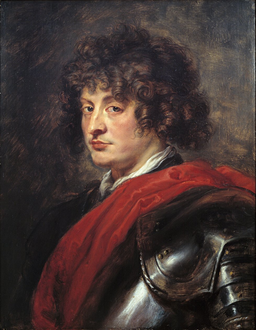 鎧を着た若い男の肖像、c.1620 作： ピーター・ポール・ルーベンス