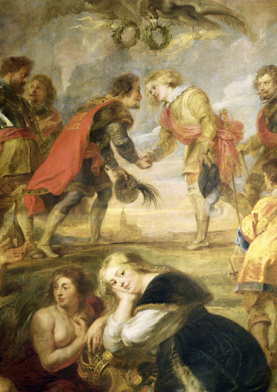 フェルディナンド2世（1578〜1637年）とその息子、1634年、1634〜35年のネルトリンゲンの戦いの前の枢機卿インファンテフェルディナンド 作： ピーター・ポール・ルーベンス