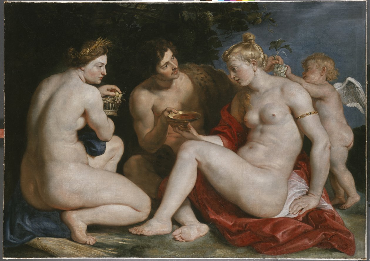 金星、キューピッド、バッカスとセレス、c.1612-13 作： ピーター・ポール・ルーベンス