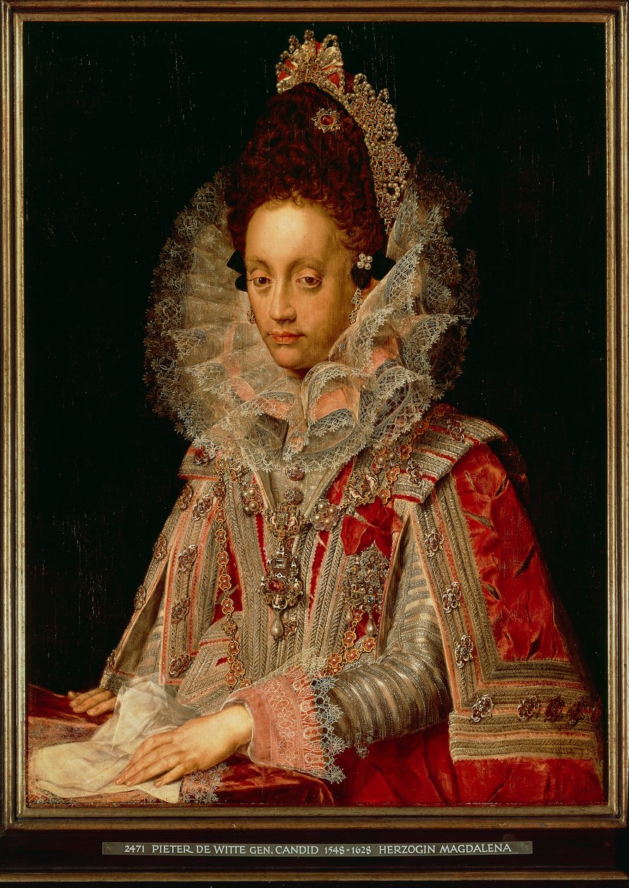 マグダレーナ公爵夫人の肖像」1613年頃（油彩・パネル 作： ピーター・カンディッド
