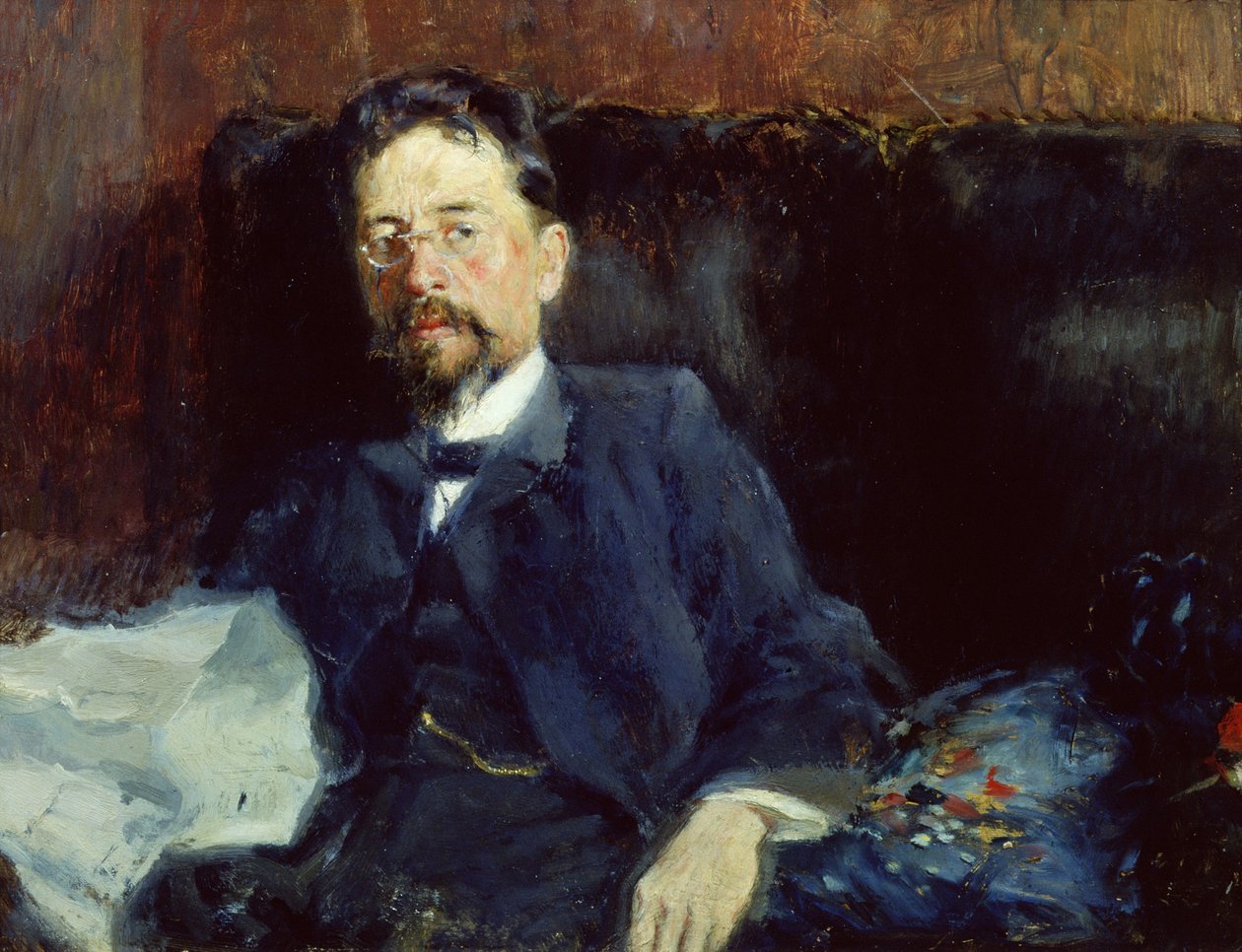 アントン・チェーホフの肖像（1860-1904）1902 作： ピーター・アレクサンドロヴィッチ・ニルス