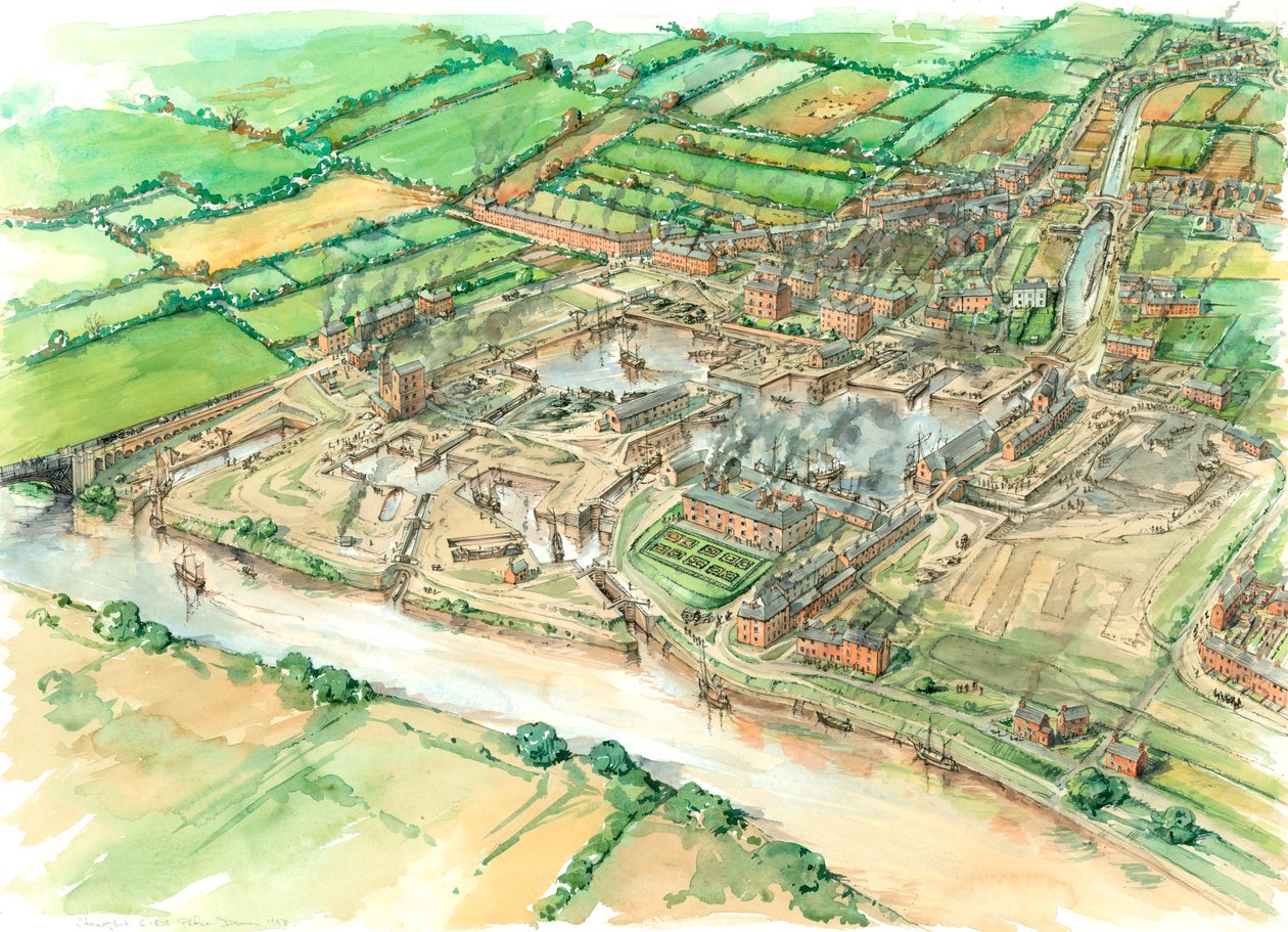 Development of  Stourport c1809, c1980-2010    1163530   ja       japanese Successfully Translated  Original: Christian sleeps in the arbour, from The Pilgrims Progress published by John F Shaw & Co, c.1900s (colour litho) Translat: Christian sleeps in the 作： ピーターダン