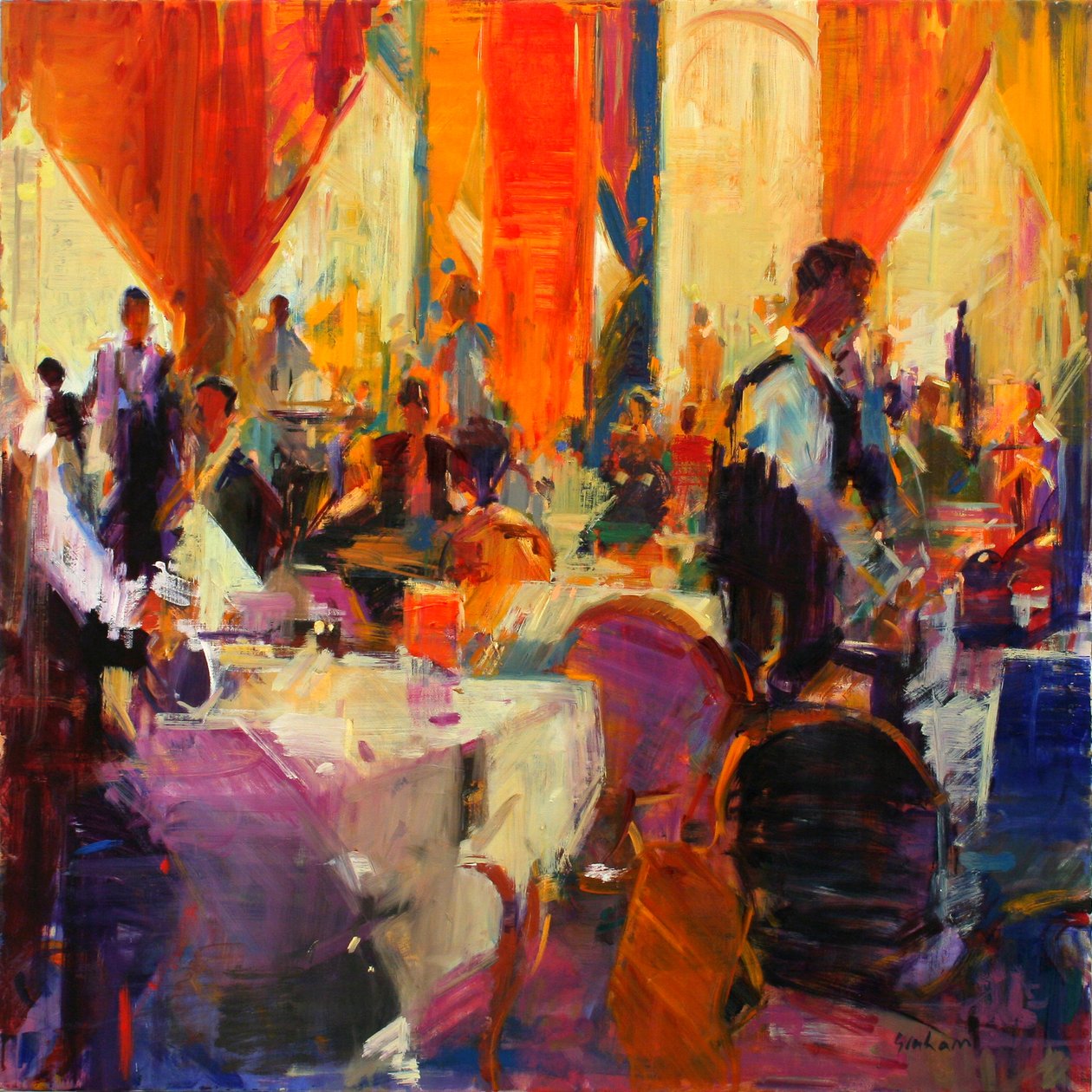 サヴォイ・デイズ（油彩・キャンバス） 作： ピーター・グラハム