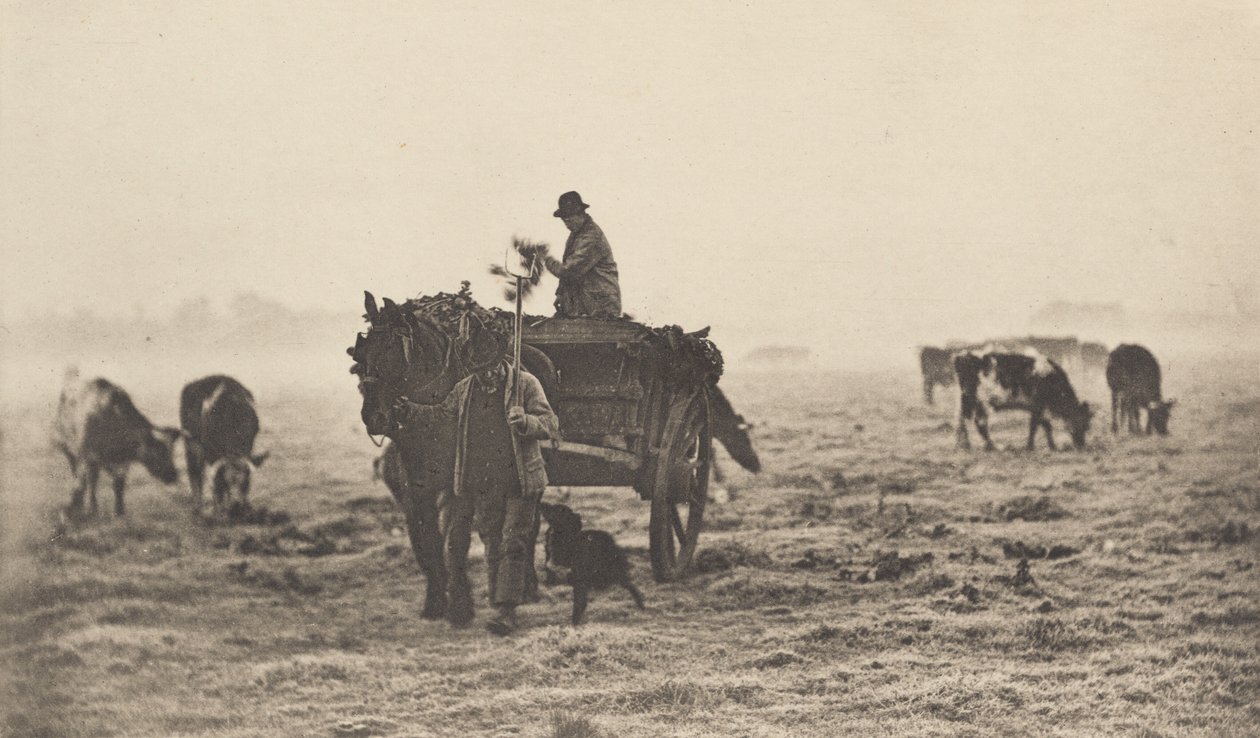 A Frosty Morning」1890年～1891年、プリントは1893年。 作： ピーター・ヘンリー・エマーソン