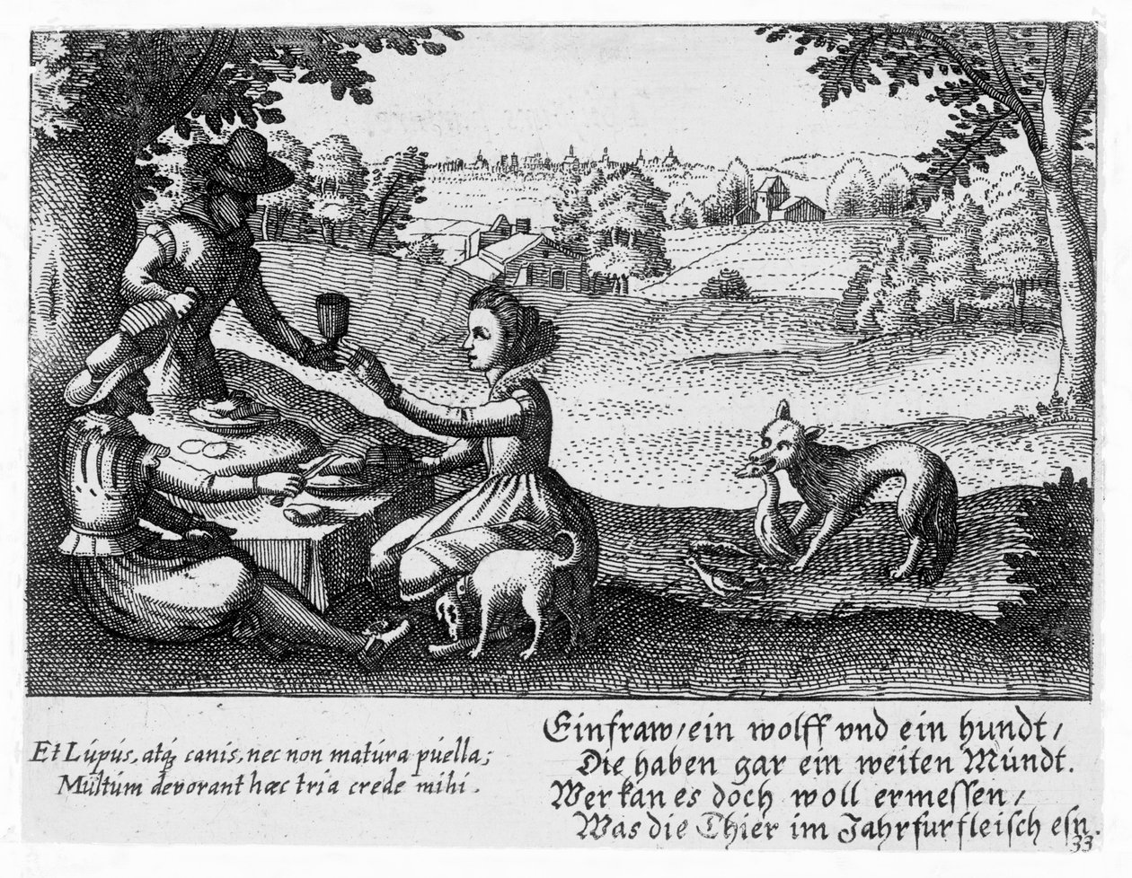 ピクニック、1650年頃 作： ピーターIブラインド