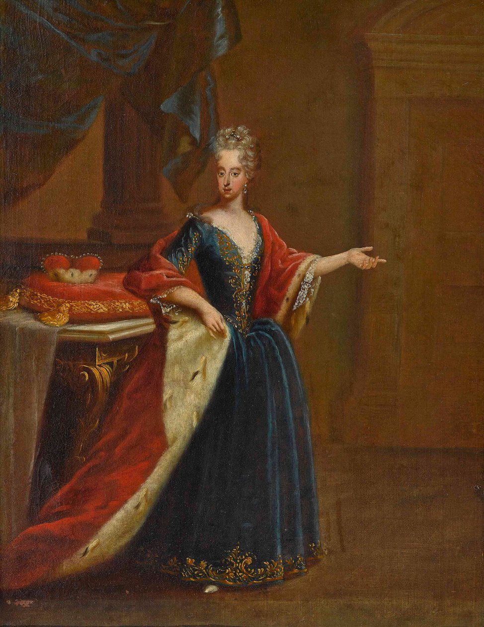 オーストリア1669〜1692年のマリアアントニアの肖像、バイエルンの女王 作： ピーター・ジェイコブ・ホアマンズ