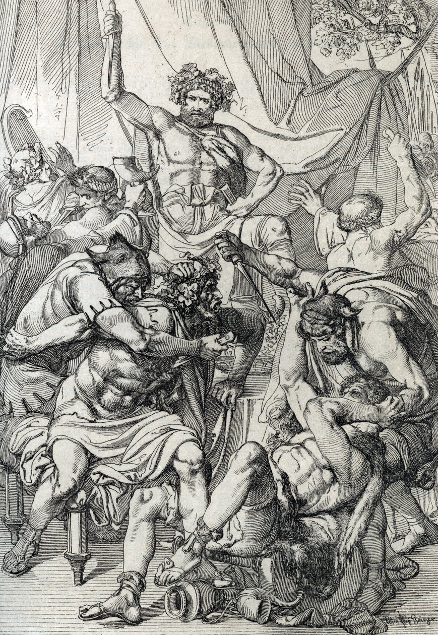 Heptarchy: 「」アングロサクソンの指導者 Hengist (5 世紀) が敵を倒して 461 年頃にケント王国を設立したことを表したもの" (Saxon heptarchy: アングロサクソンの指導者 Hengist (または Hengest) がブルターニュの侵略中に敵を殺害した、 461 ca) フェア 作： ピーター・ヨハン・ネポマック・ガイガー