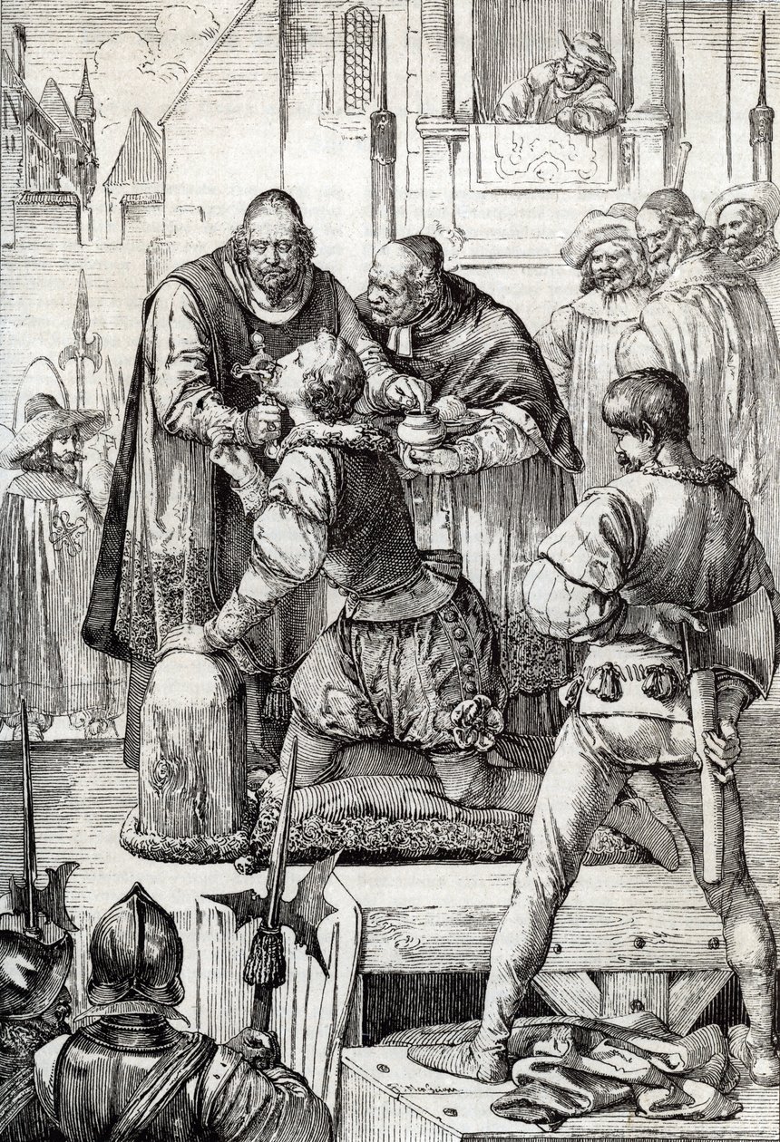Guerra dos Noventa Anos (ou revolta dos Países Baixos) (1568-1648): a decolagem de Lamoral, Conde de Egmont, Príncipe de Gavre (1522-1568), político holandês - Foi condenado no quadro do Conselho dos Problemas ( ou Conselho de Sangue) estabelecido pelo 作： ピーター・ヨハン・ネポマック・ガイガー