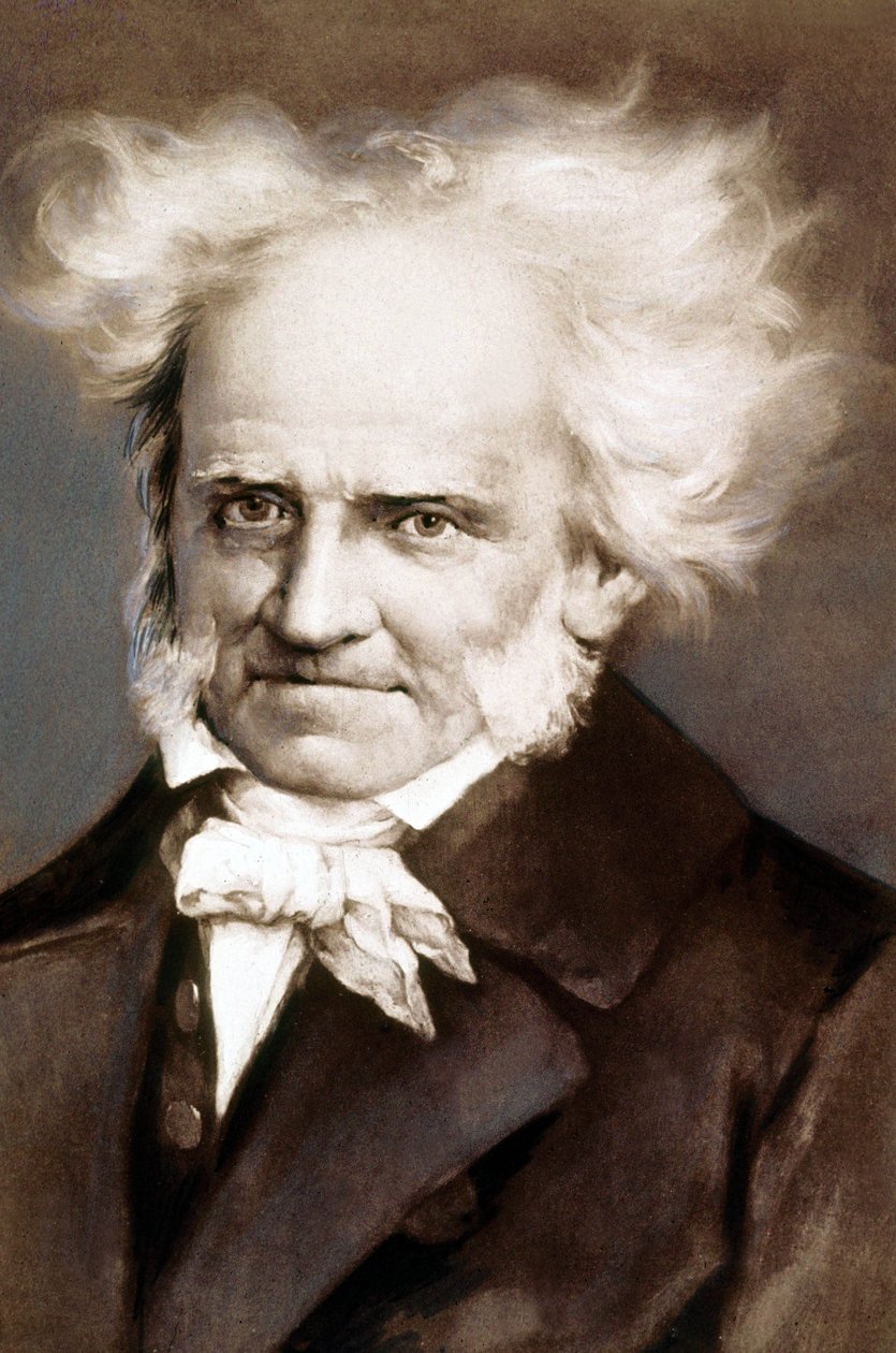 ドイツの哲学者、アーサー・ショーペンハウアー（1788-1860）Peter Kramerによる絵画の後の写真 作： ピーター・クレイマー