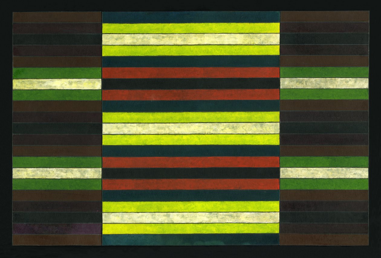STRIPED TRIPTYCH No.6、2003、（絵画） 作： ピーターマクルーア