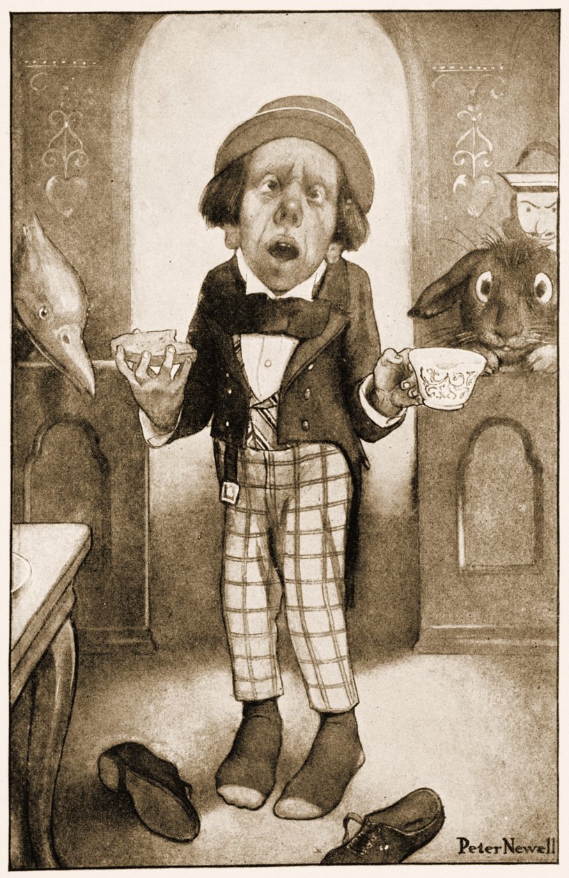 かわいそうな男、陛下、帽子屋が震える声で始めた、ルイス