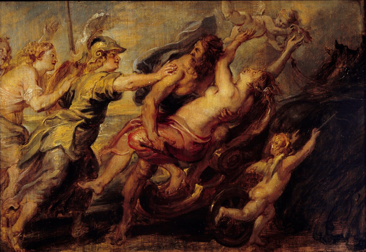 プロセルピナの除去。ピエール・ポール（Pierre-Paul）・ルーベンス（またはPeter PaulまたはPetrus Paulus）（1577-1640）の作品とされる絵画 Ec.フラム 作： Peter Paul（attr。To）Rubens