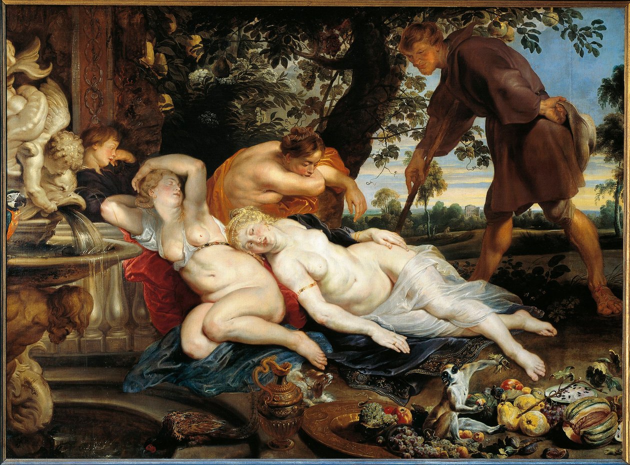 シモンとイフィゲニア」（油彩・キャンバス、1617年頃 作： ピーター・ポール・ルーベンス