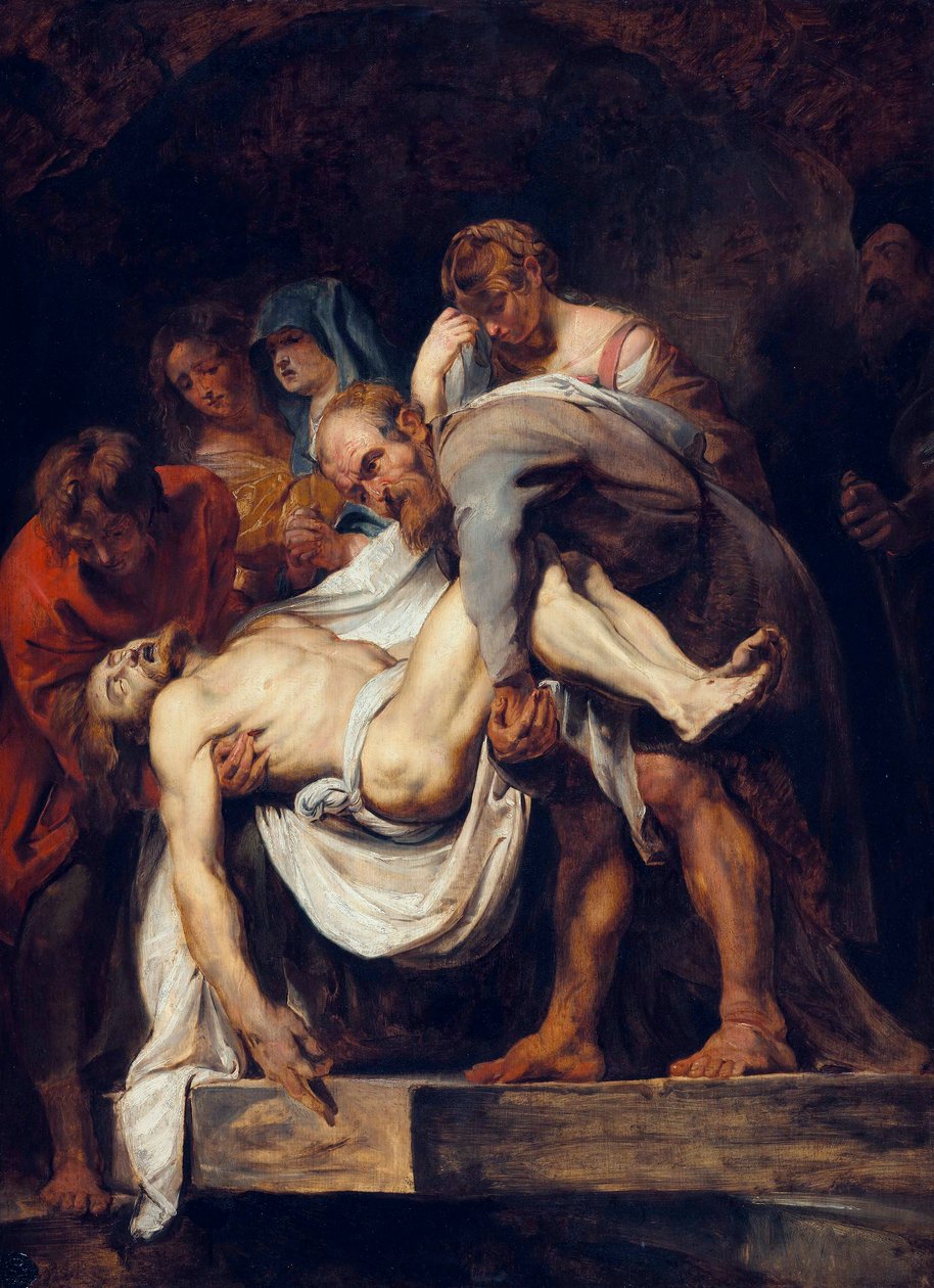 フランス語  エントームメント The Entombment 作： ピーター・ポール・ルーベンス