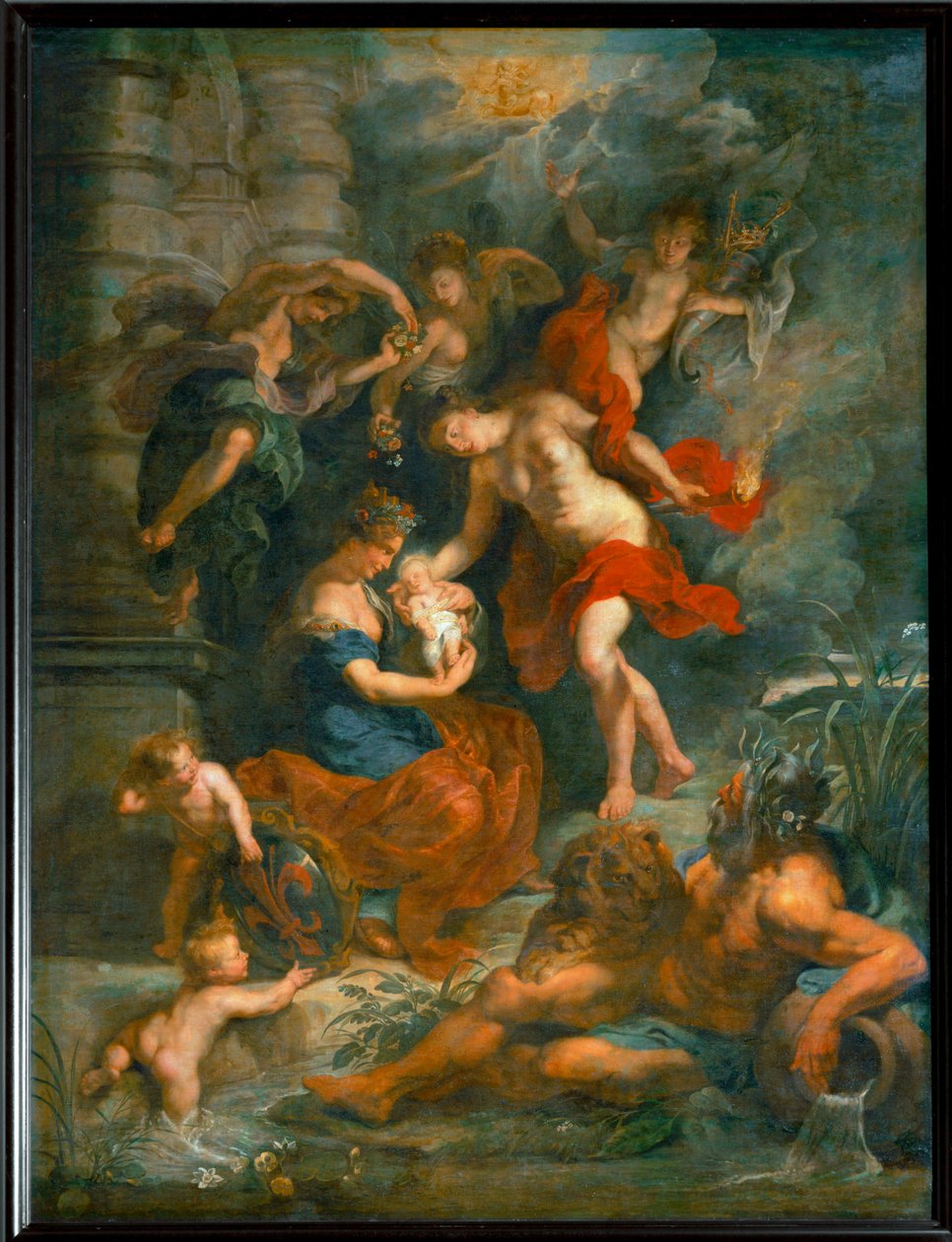 1573年4月26日、フィレンツェで王妃マリア・デ・メディチが誕生した。 作： ピーター・ポール・ルーベンス
