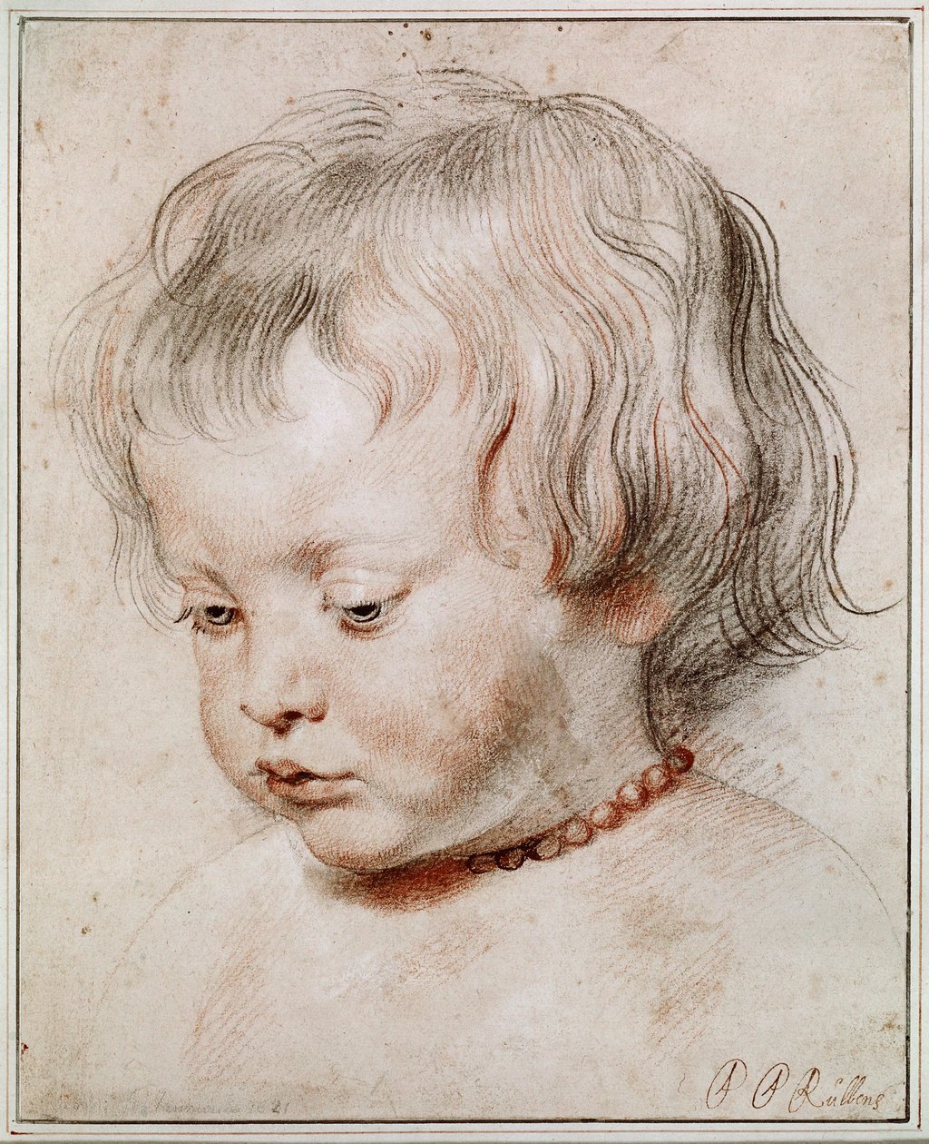 息子ニコラの肖像画 作： ピーター・ポール・ルーベンス