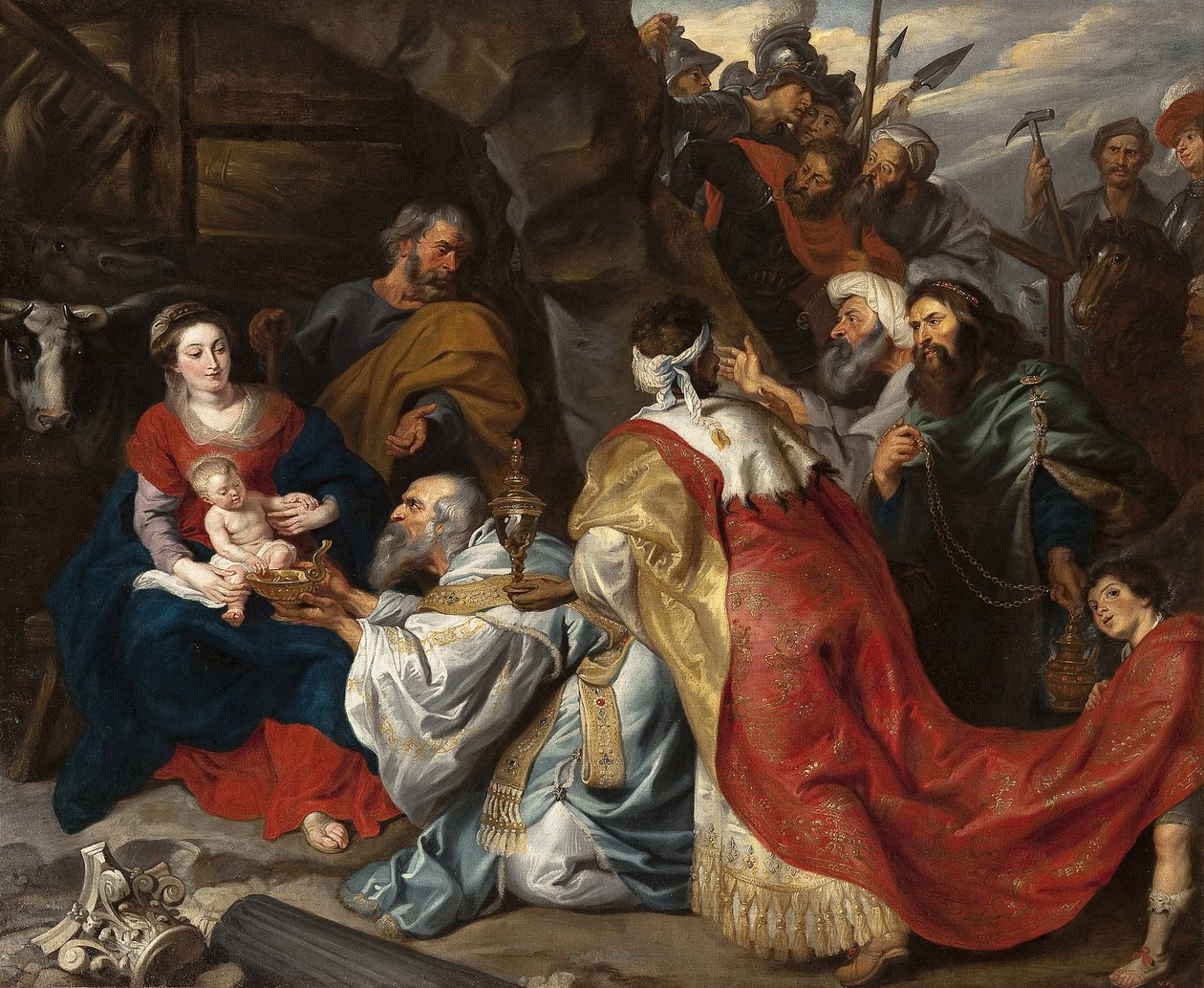 マギの崇拝」ピーテル・パウル・ルーベンス（1577-1640）。1620年頃
