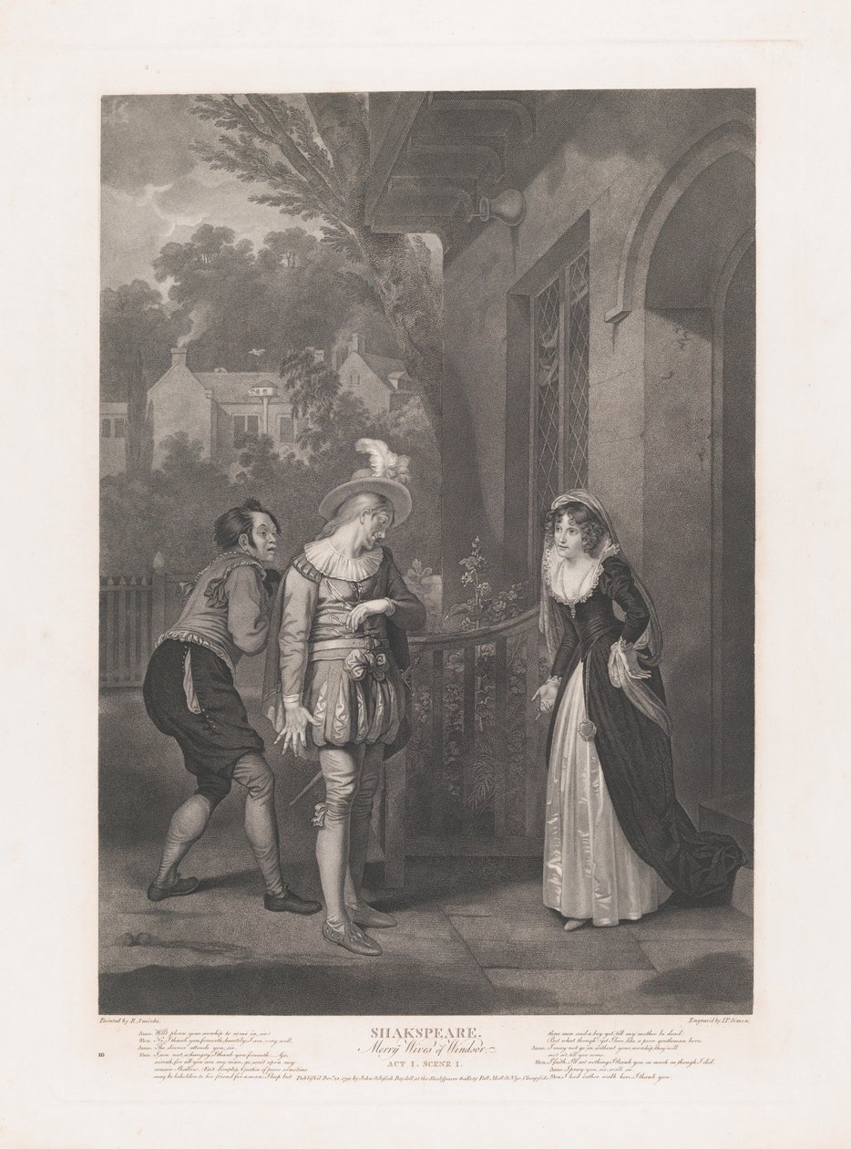Anne Page, Slender and Shallow Shakespeare, Merry Wives of...、初版は 1792 年、再版は 1852 年です。 作： ピーターサイモン