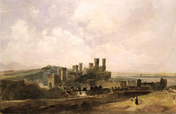 Caernarvon Castle (水彩・紙) 作： ピーター・ド・ウィント