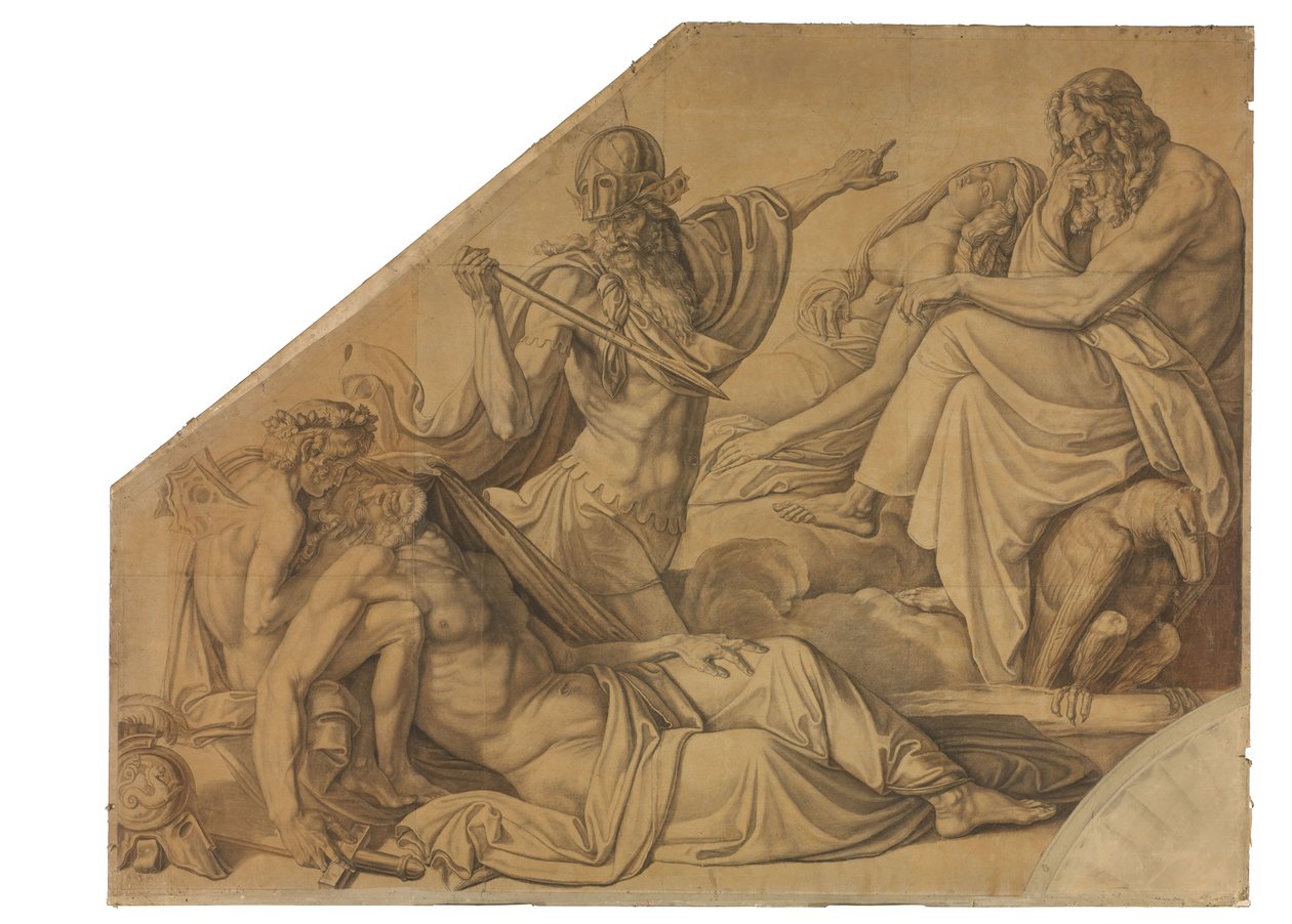 Der Traum des Agamemnon. Karton zu den Deckenbildern der Münchner Glyptothek 作： ピーター・フォン・コーネリアス