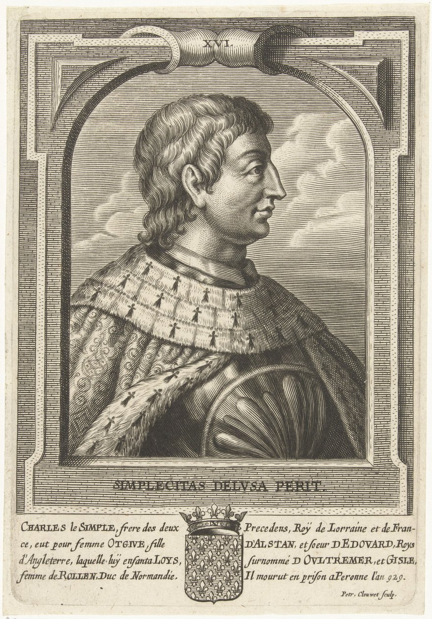 フランス王シャルル 3 世 (879 年 - 929 年) 作： Petrus Clouwet