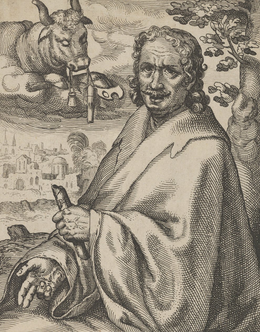 ルカ、『四人の伝道者』より、1610-20年。 作： ペトルスフェデス