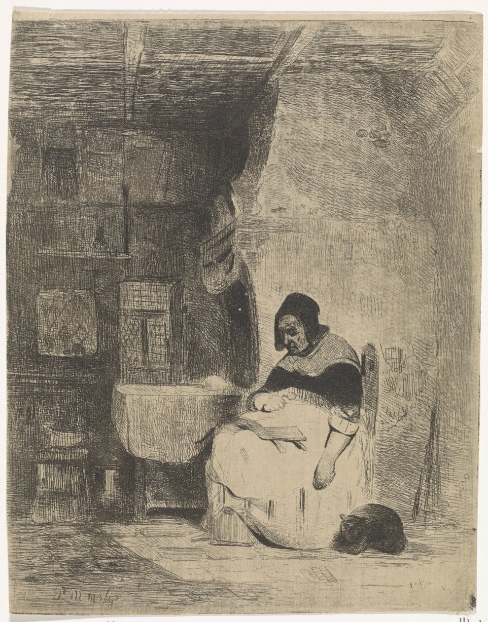 読む女性 作： Peter Marius Molijn
